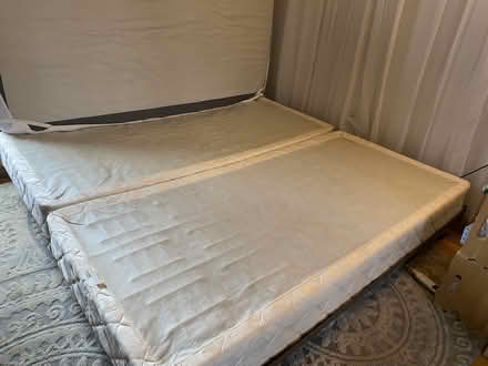 Photo of free King or (2 twin) box spring (Idlewylde) #1