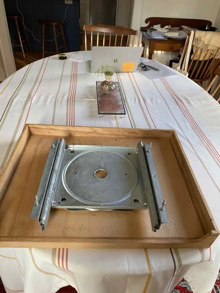 Photo of free Rectangular wooden turntable (Pleasantville) #2