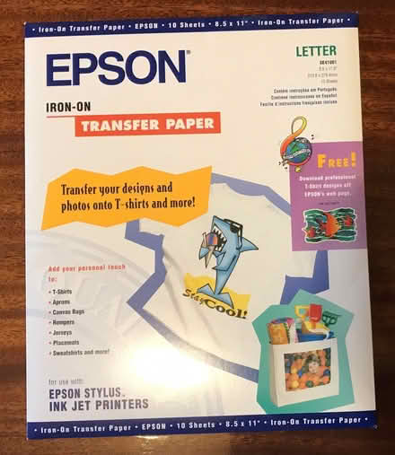 Photo of free Epson iron-on transfer paper (Furze Platt SL6) #1