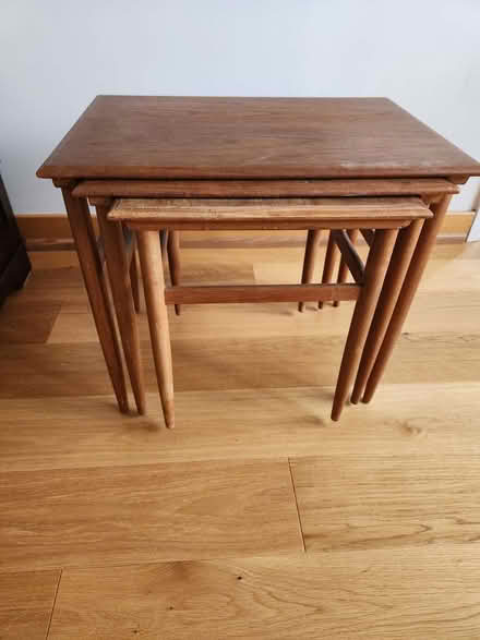 Photo of free teak nested tables (Edinburgh and Water) #1