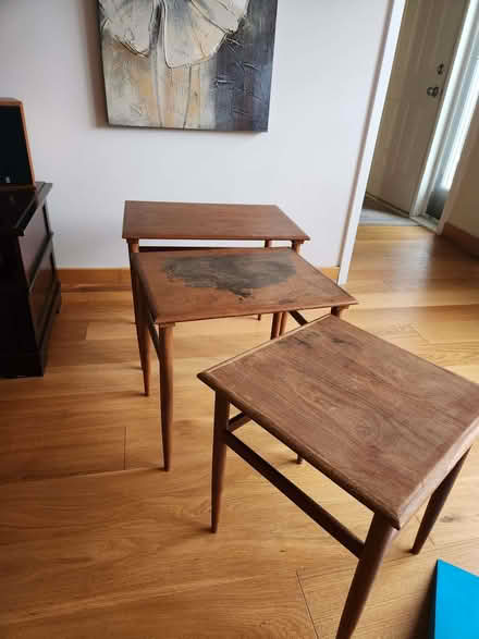 Photo of free teak nested tables (Edinburgh and Water) #2