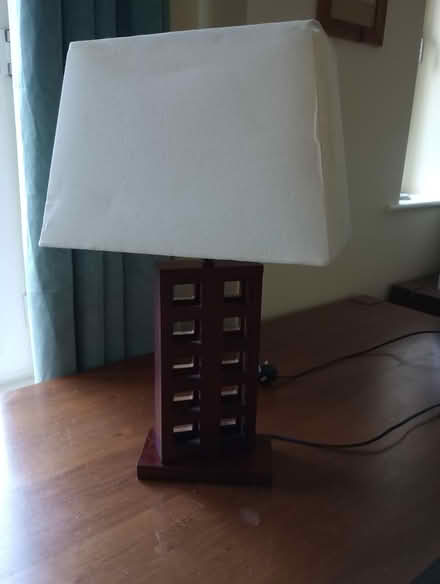 Photo of free Table lamp with wooden base (Blanchardstown) #2