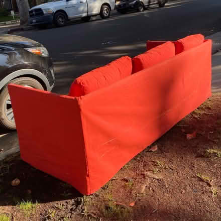 Photo of free Couch Sofa w Vibrant Red Cover (Pasadena 91101) #2