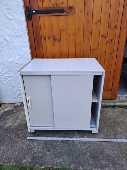 Photo of free Low cabinet with sliding doors and casters (Pentre Berw LL60) #4