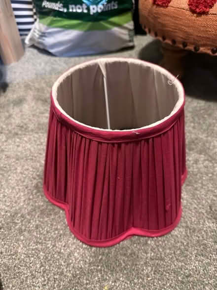 Photo of free Small red/pinkish table lampshade (Woodley RG5) #1