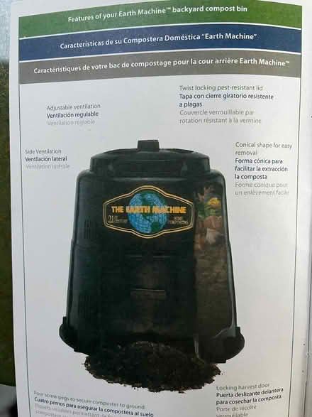 Photo of free The Earth Machine composter (Between Sequim & PA) #3