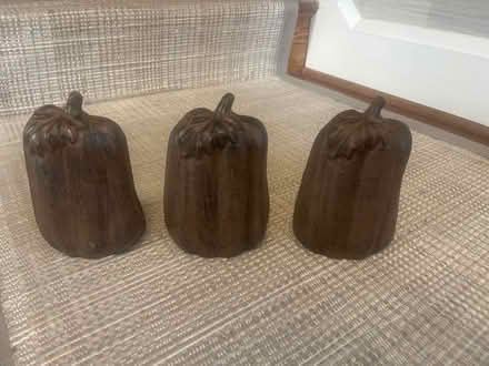 Photo of free Fall decor, 3 metal pumpkins (Chevy Chase, md) #2