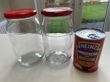 Photo of free 2 x large jars suitable for pickles, chutneys etc (Amersham Common HP7) #1