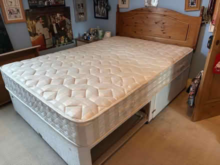 Photo of free Sturdy double divan bed (Bishop Auckland) #1