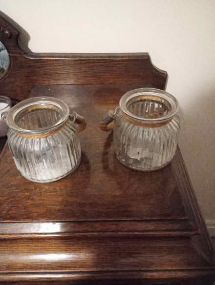 Photo of free 2 X glass candle holders (Bolton le Sands LA5) #1