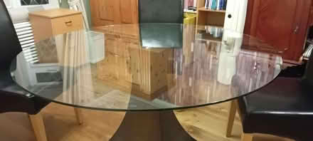 Photo of free Circular Glass Table (Hackney Cross WR13) #1