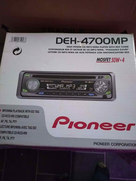 Photo of free Pioneer DEH-4700MP car CD Player (Union Park TR11) #1