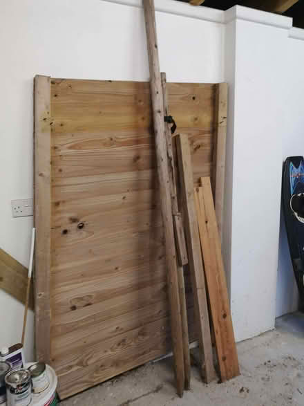 Photo of free Fence panel and some tree support posts (Bothenhampton DT6) #1