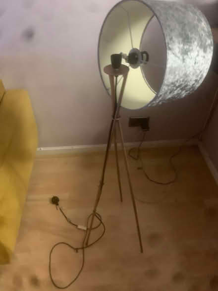 Photo of free Tri-pod floor standing lamp with broken light fixing. (Bracknell RG42) #1