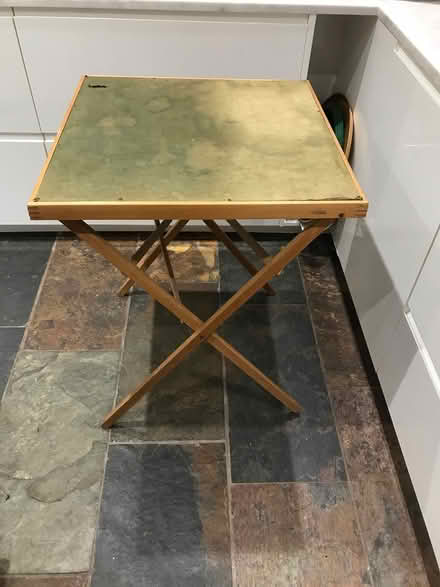 Photo of free Folding Card Table - wooden (Chichester nr. Theatre) #2