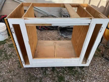 Photo of free 3 old kitchen cabinet bases (Candelaria/Eubank) #2