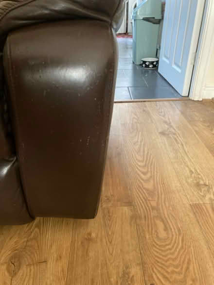 Photo of free Leather recliner sofa (Buxton Derbyshire) #2