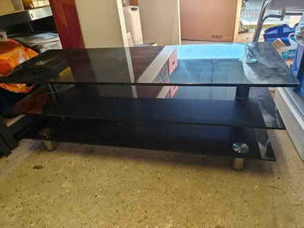 Photo of free Black glass TV unit (UB5 5LW) #1