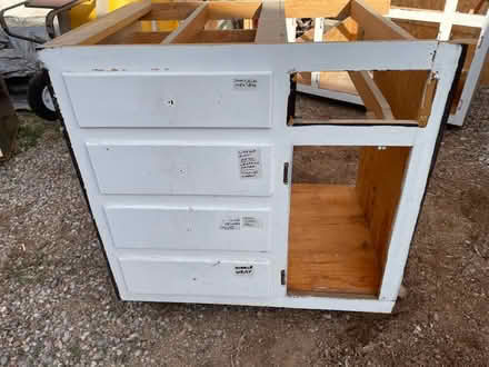 Photo of free 3 old kitchen cabinet bases (Candelaria/Eubank) #1