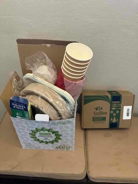 Photo of free Compostable plates, cups, cutlery (West woodland) #1