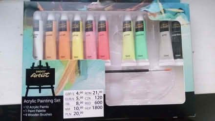 Photo of free Acrylic painting set (Lenton NG7) #1