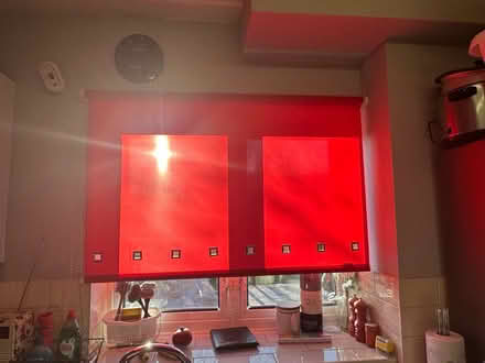 Photo of free Roller blinds - red (Selsdon) #2