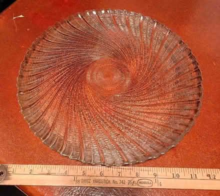 Photo of free Glass Platter -- 'Vortex' (Ridgefield Park) #1