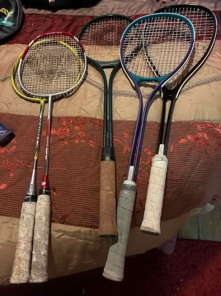 Photo of free Three squash,two badminton rackets (Torquay) #4