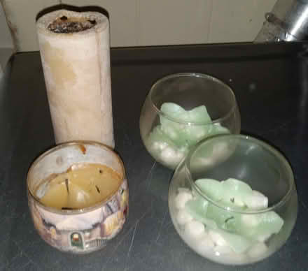 Photo of free Leftovers candles +candle holders (Etobicoke (Kipling /Eglinton)) #1