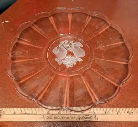 Photo of free Glass Platter -- 'Fruit' (Ridgefield Park) #1