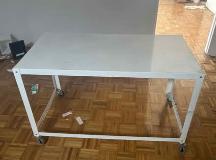 Photo of free White Metal Desk (Bed Stuy) #1