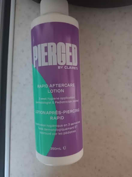 Photo of free Piercing aftercare lotion (Carlton) #1