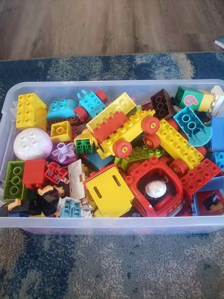 Photo of free Assorted Duplo blocks and figures (Serra Mesa) #1