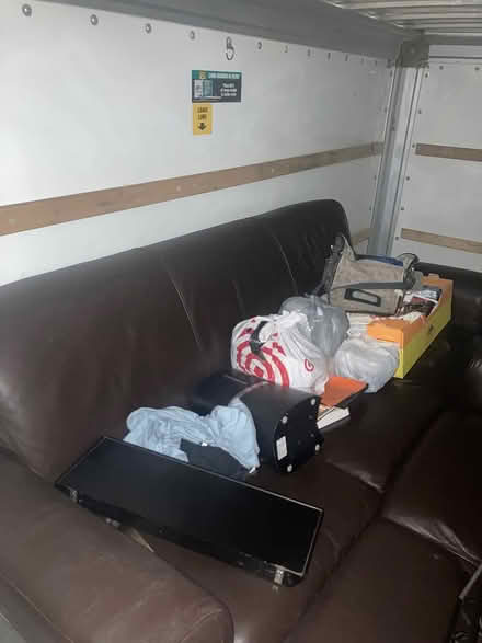 Photo of free 2 black leather couches and misc (Tempe Broadway, near Rural) #2