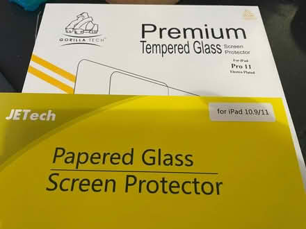 Photo of free Tempered glass screen protector for iPad Pro 11 inch (2018-) (Woodmancote GL11) #1