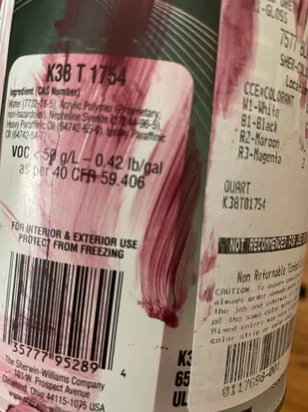 Photo of free Paint! Rose and raspberry-ish (Northgate) #4