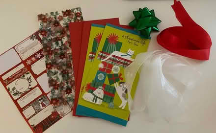 Photo of free holiday misc items - cards/ labels (midtwn) #1