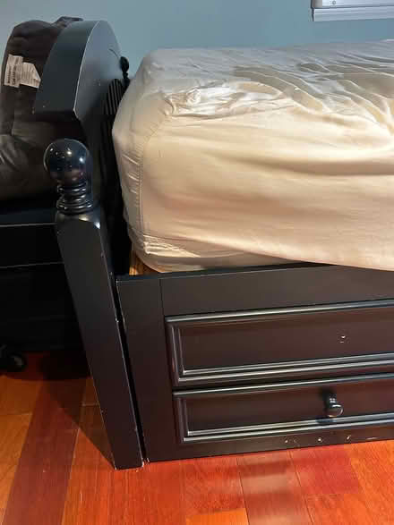 Photo of free Full size Wood bed and nightstands (Los Angeles, California) #2