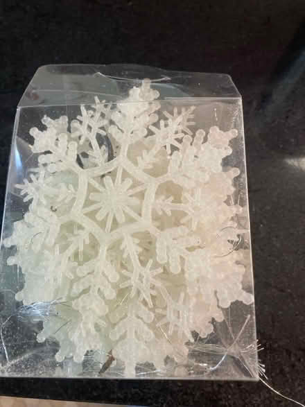 Photo of free Box of decorative snowflakes (Sundale Fremont) #2