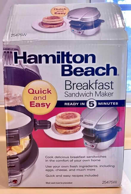 Photo of free NEW Breakfast Sandwich maker (Ithaca/Caroline) #1