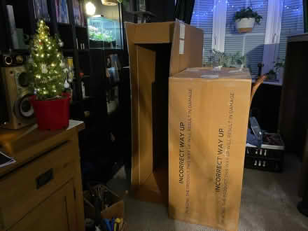 Photo of free Two very large strong cardboard boxes (Woodmancote GL11) #1