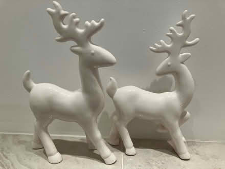 Photo of free Pair ceramic reindeer (Strawberry Hill TW2) #1