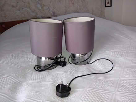 Photo of free Pair of touch on/off bedside lamps (Kendal LA9) #1