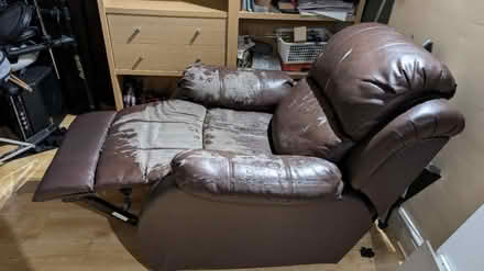 Photo of free Brown faux leather Recliner chair (WA14 Altrincham) #4