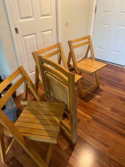 Photo of free Table and 4 chairs, folding (Valley Trails, Pleasanton) #1