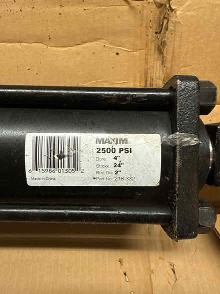 Photo of free 24” Maxim 2500psi Piston (North Leverett, MA) #1