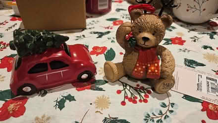 Photo of free Christmas candle.and bear ornament (Twerton) #1