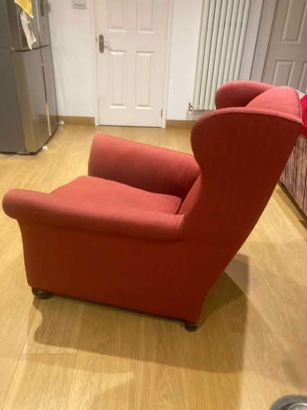 Photo of free Red Victorian fireside chair (Southdown AL5) #1