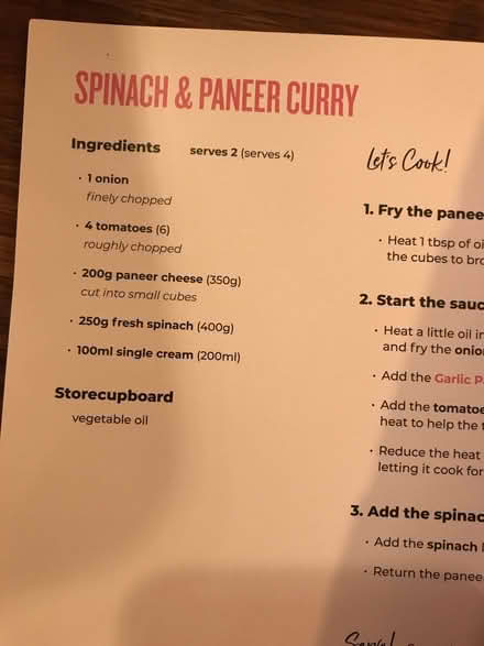 Photo of free Curry kit dated June 2024 (Lexden CO3) #2