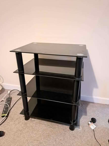 Photo of free glass tv stand wadebridge (Egloshayle PL27) #1